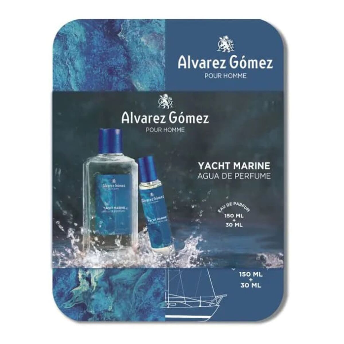 Parfymset Herrar Alvarez Gomez YACHT MARINE EDP 2 Delar - 2