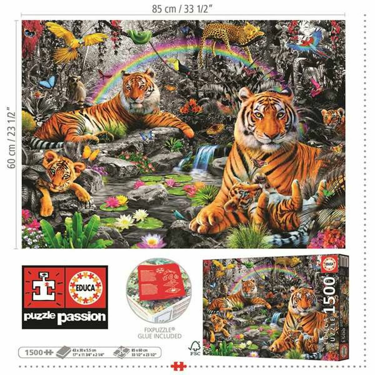 Pussel Educa Radious jungle 1500 Delar - 3