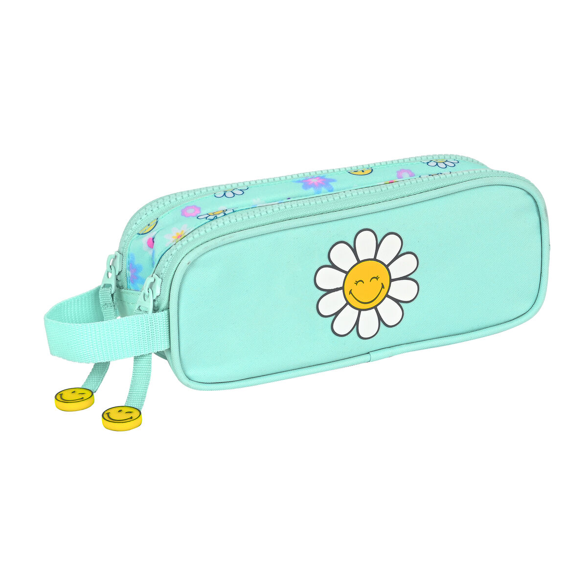 Dubbel bär-allt Smiley Summer fun Turkos (21 x 8 x 6 cm) - 4