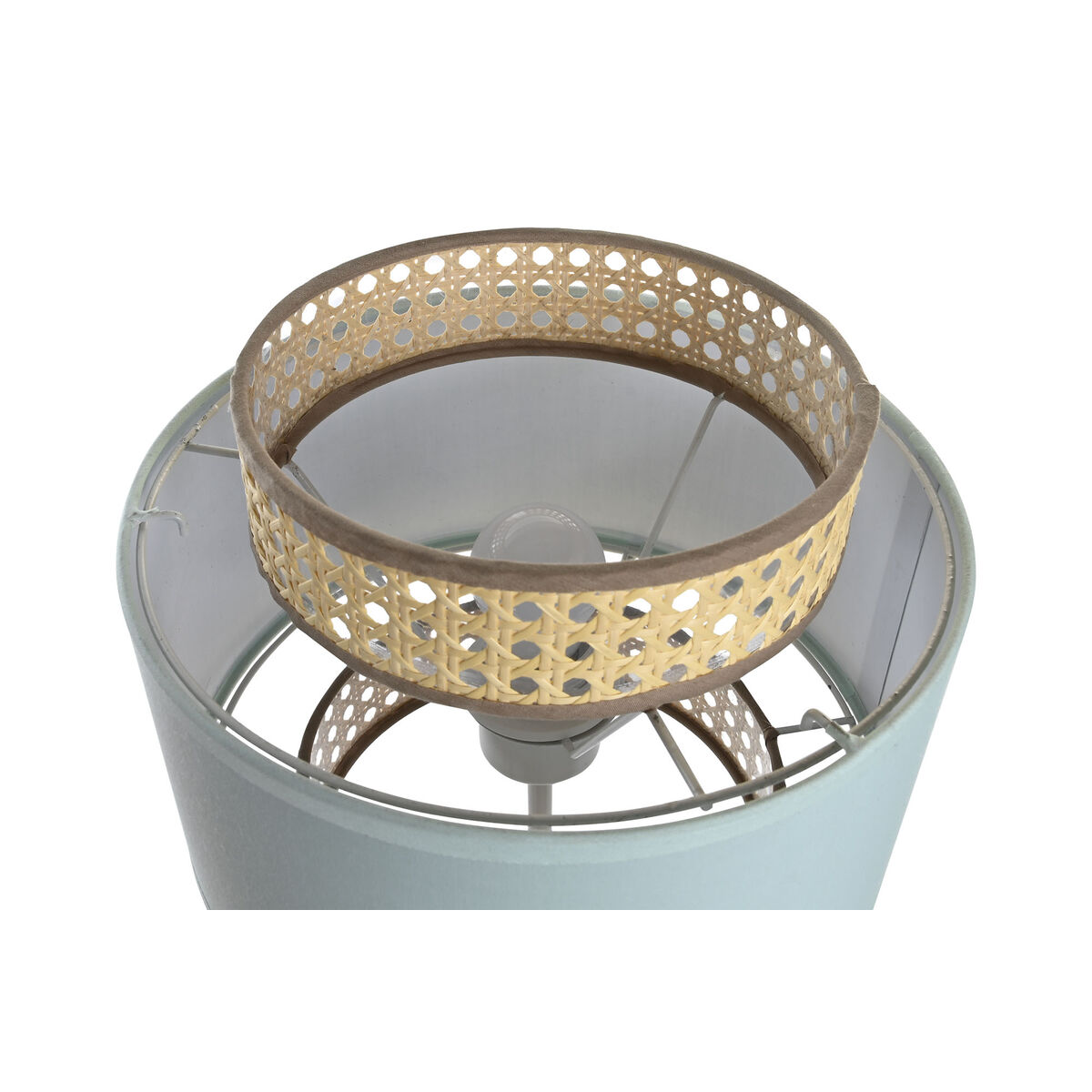 Bordslampa DKD Home Decor Metall Grön Ljusrosa 220 V 50 W 26 x 26 x 55 cm (2 antal) - 4