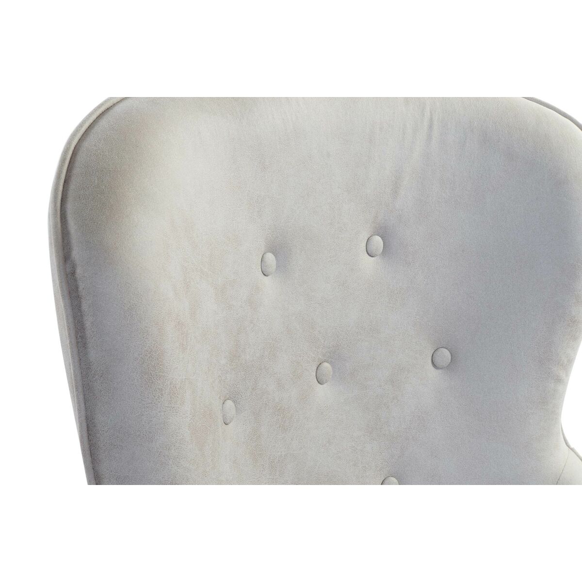 Fåtölj DKD Home Decor 73 x 74 x 113 cm Silvrig Beige Stål - 3