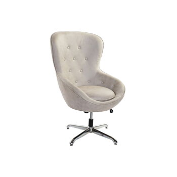 Fåtölj DKD Home Decor 73 x 74 x 113 cm Silvrig Beige Stål