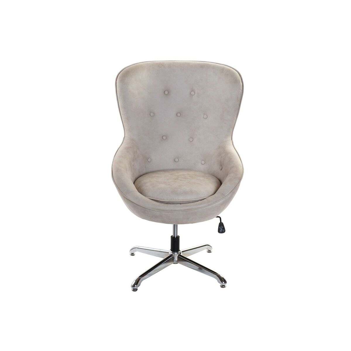 Fåtölj DKD Home Decor 73 x 74 x 113 cm Silvrig Beige Stål - 7