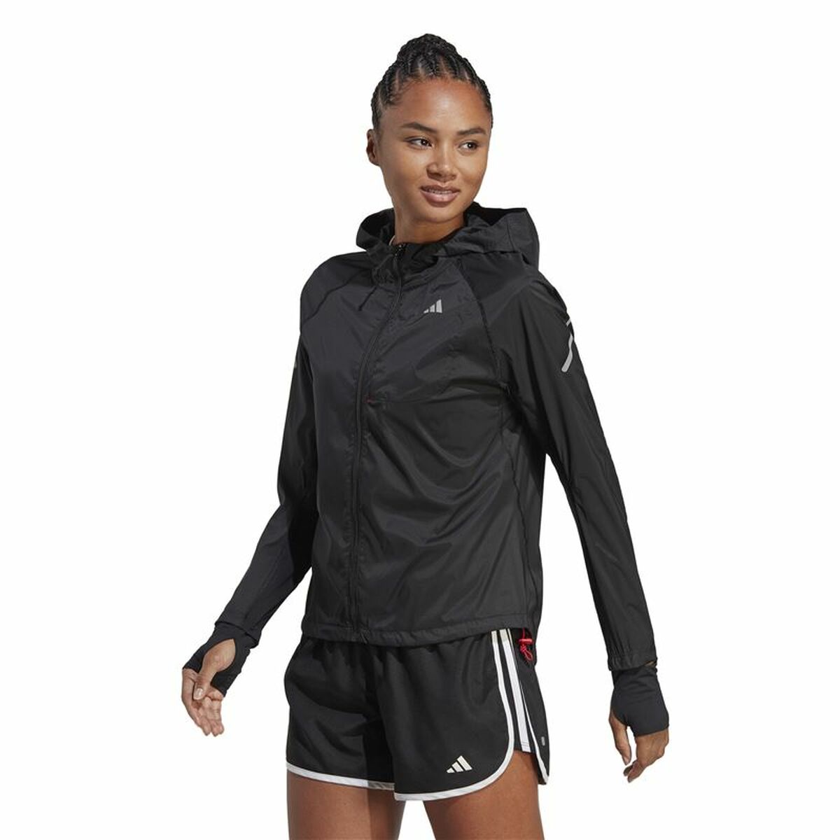 Träningsjacka Adidas Fast Svart - 3