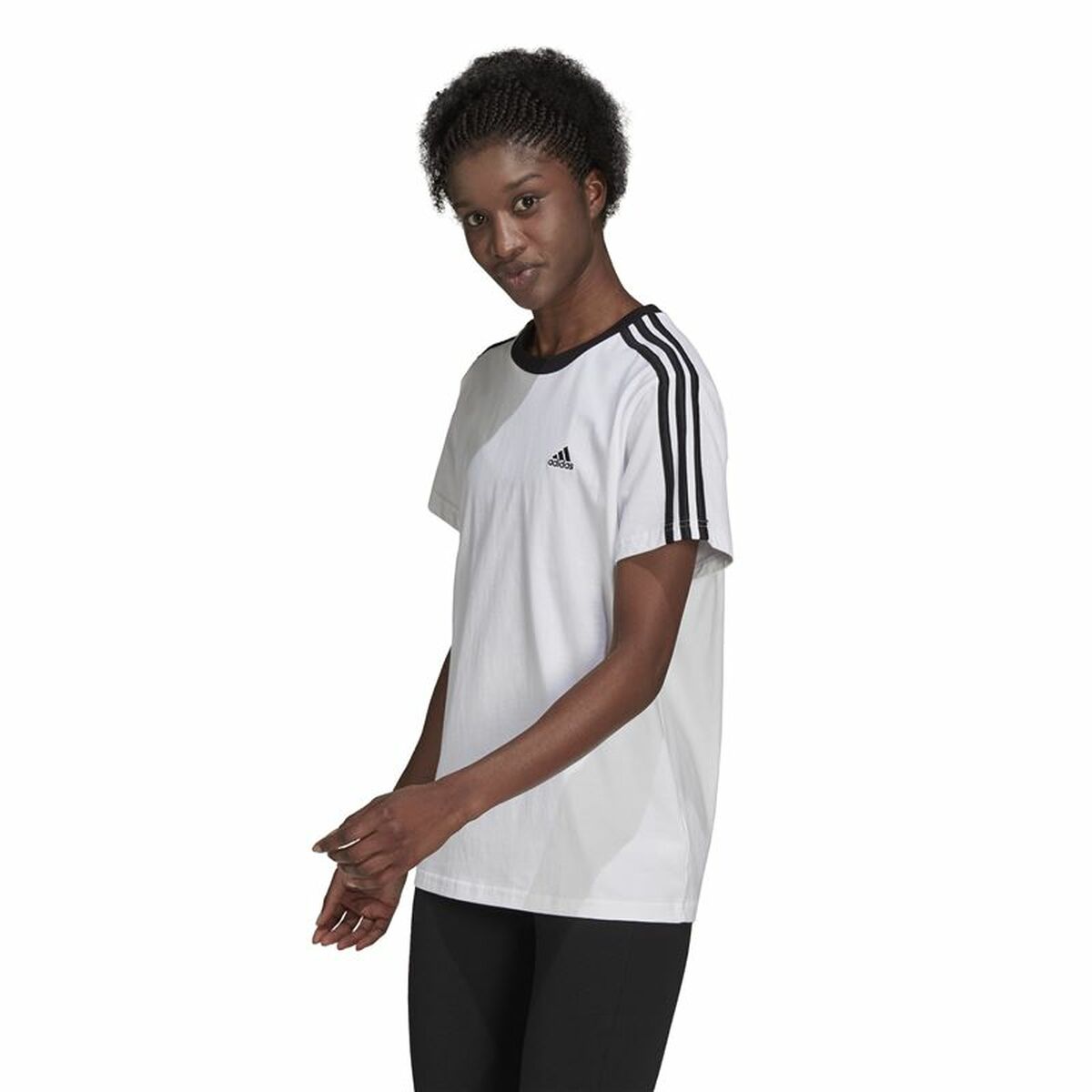 T-shirt med kortärm Herr Adidas Vit - 3