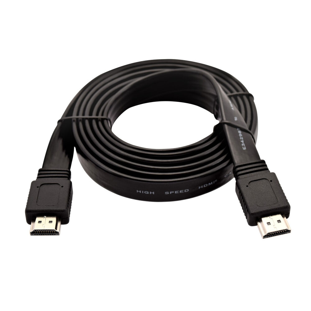 Kabel HDMI V7 V7HDMI4FL-02M-BK-1E Svart