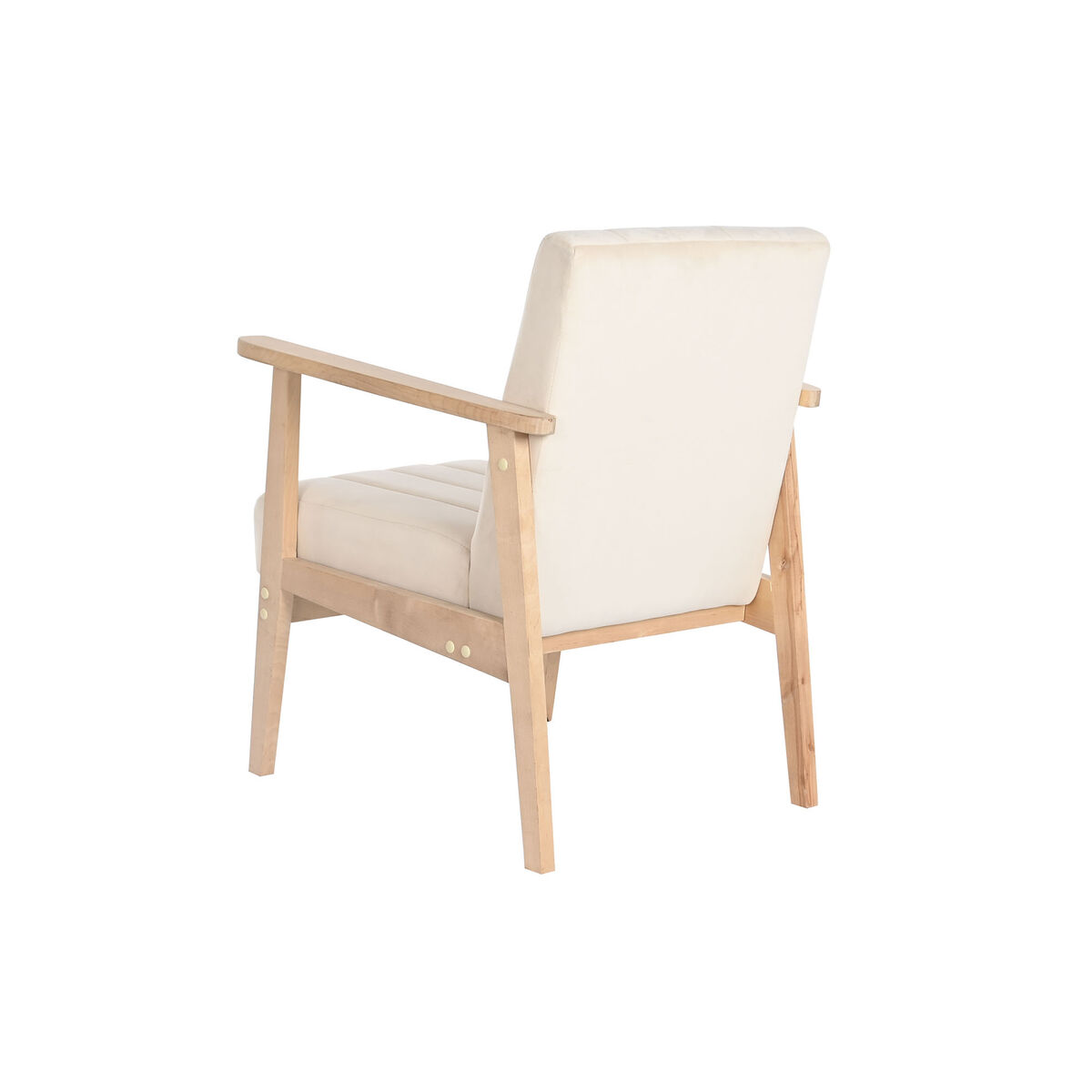 Fåtölj DKD Home Decor Beige Naturell Furu 63 x 68 x 81 cm - 5