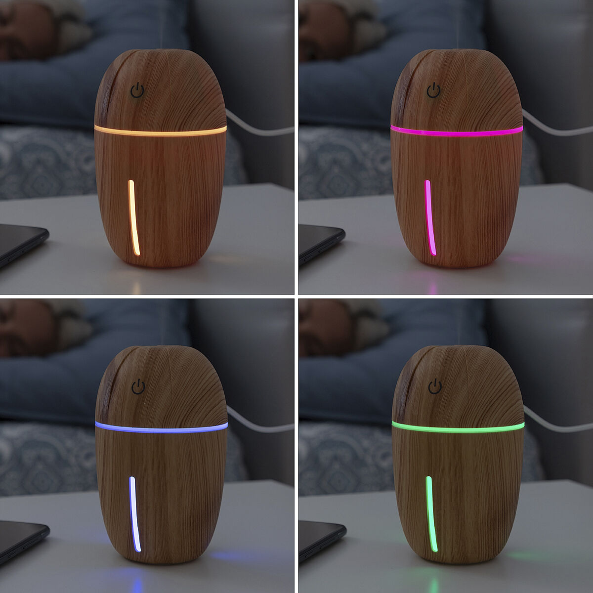 Miniluftfuktare och doftspridare Honey Pine InnovaGoods - 4