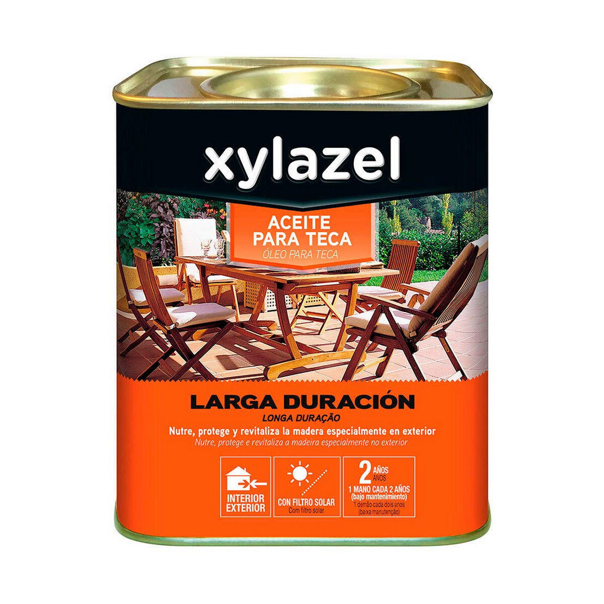 Teakolja Xylazel Räcker länge Naturell 750 ml Matt