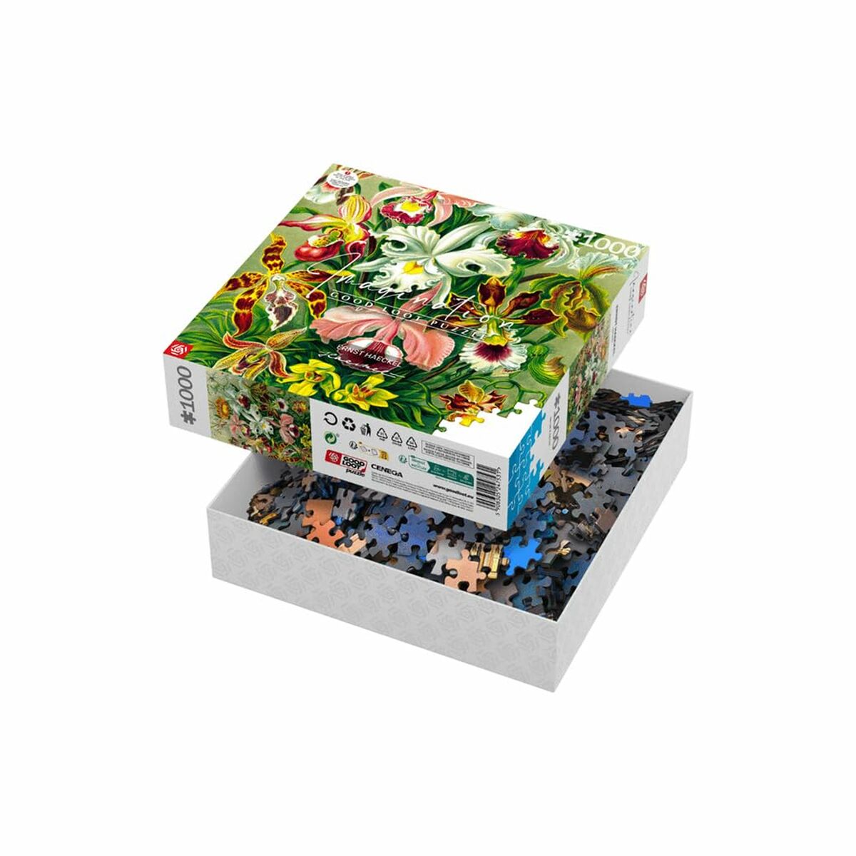 Pussel Cenega Publishing Ernst Haeckel Orquídea 1000 Delar