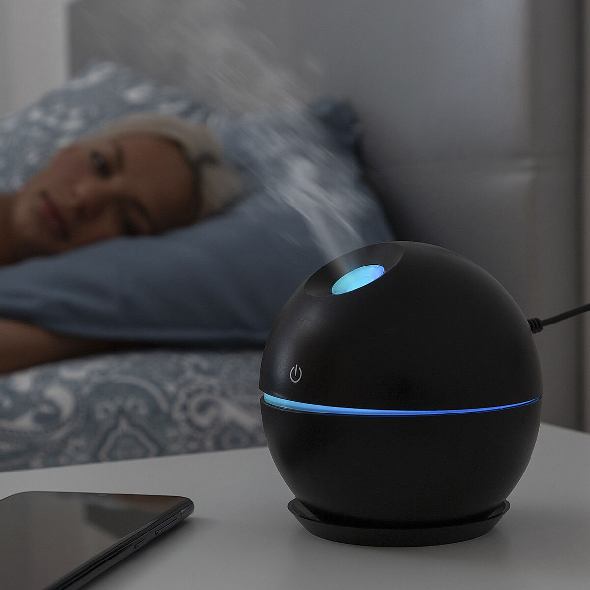 Miniluftfuktare och doftspridare Black InnovaGoods - 7