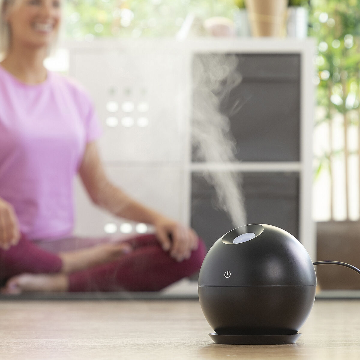 Miniluftfuktare och doftspridare Black InnovaGoods - 2