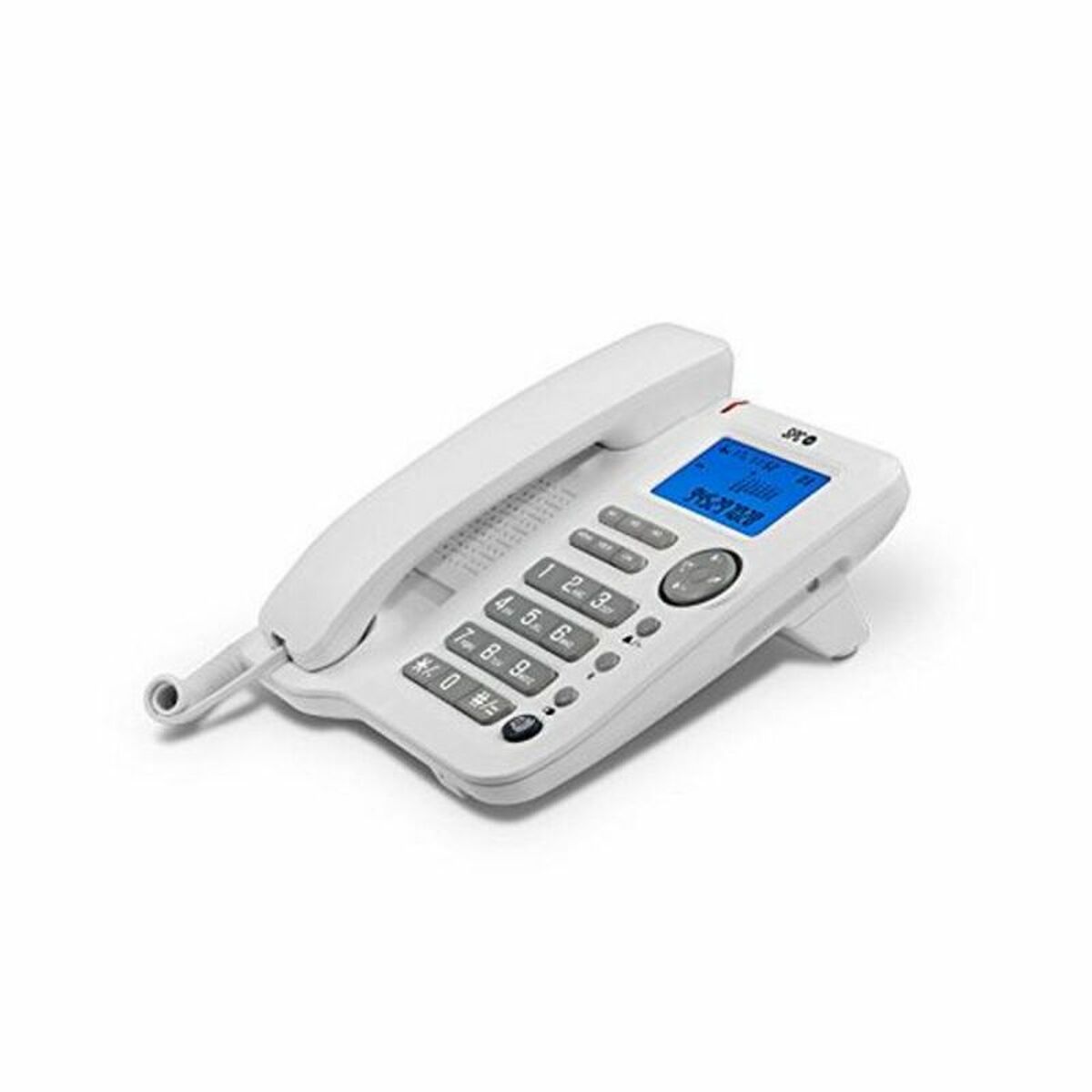 Markkabeltelefon SPC 3608B LCD Blå Vit - 3