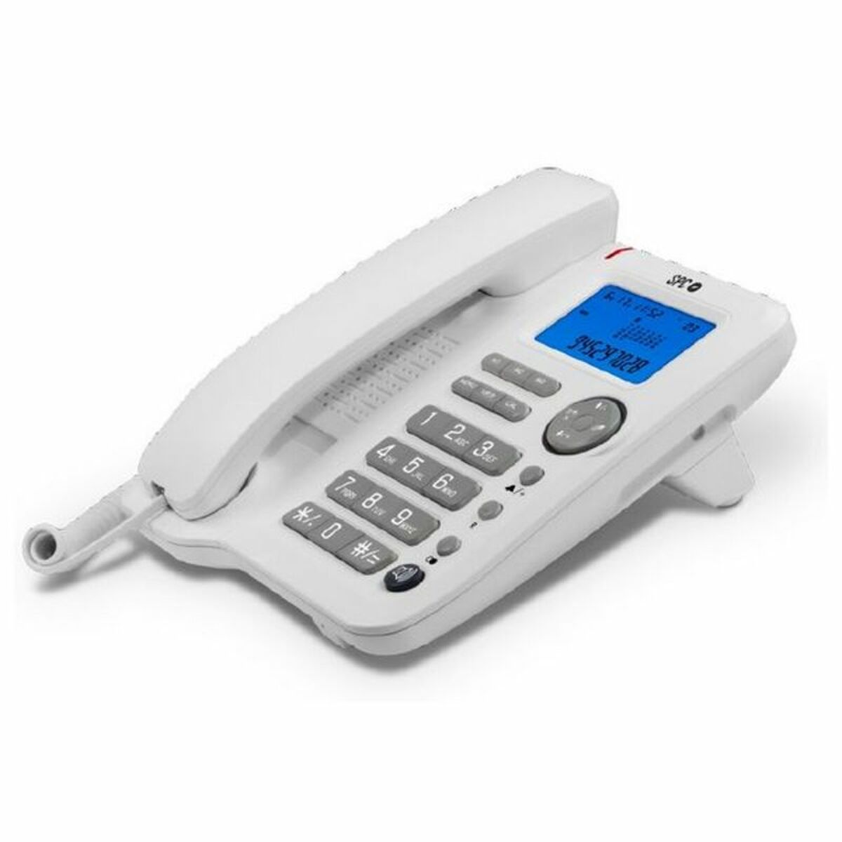 Markkabeltelefon SPC 3608B LCD Blå Vit - 2