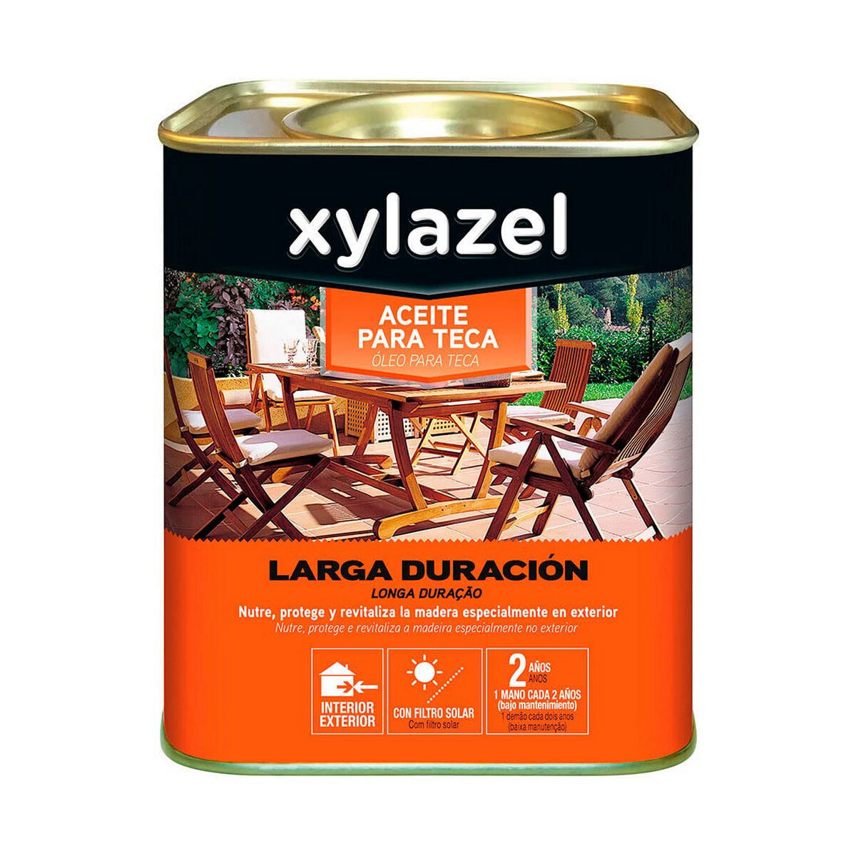Teakolja Xylazel Räcker länge Tölgy 750 ml Matt