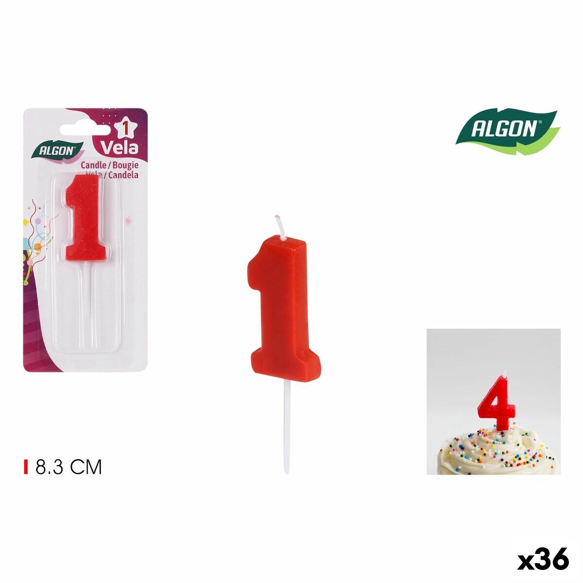 Set med levande ljus Algon (36 antal) - 9