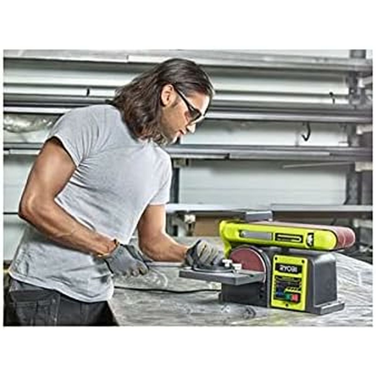 Kombinerad band- och skivslipare Ryobi 5133002858 350 W - 2