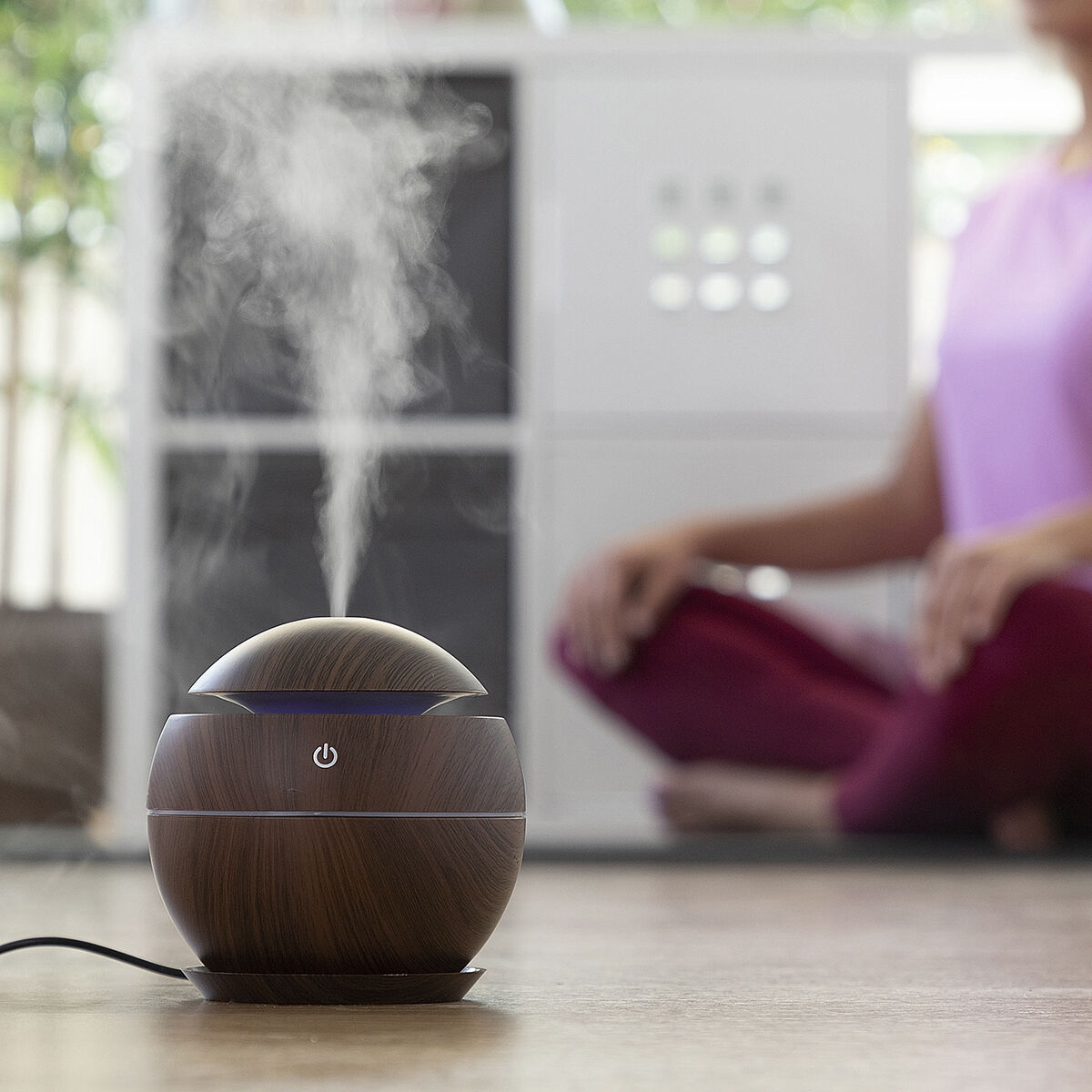 Miniluftfuktare och doftspridare Dark Walnut InnovaGoods - 9