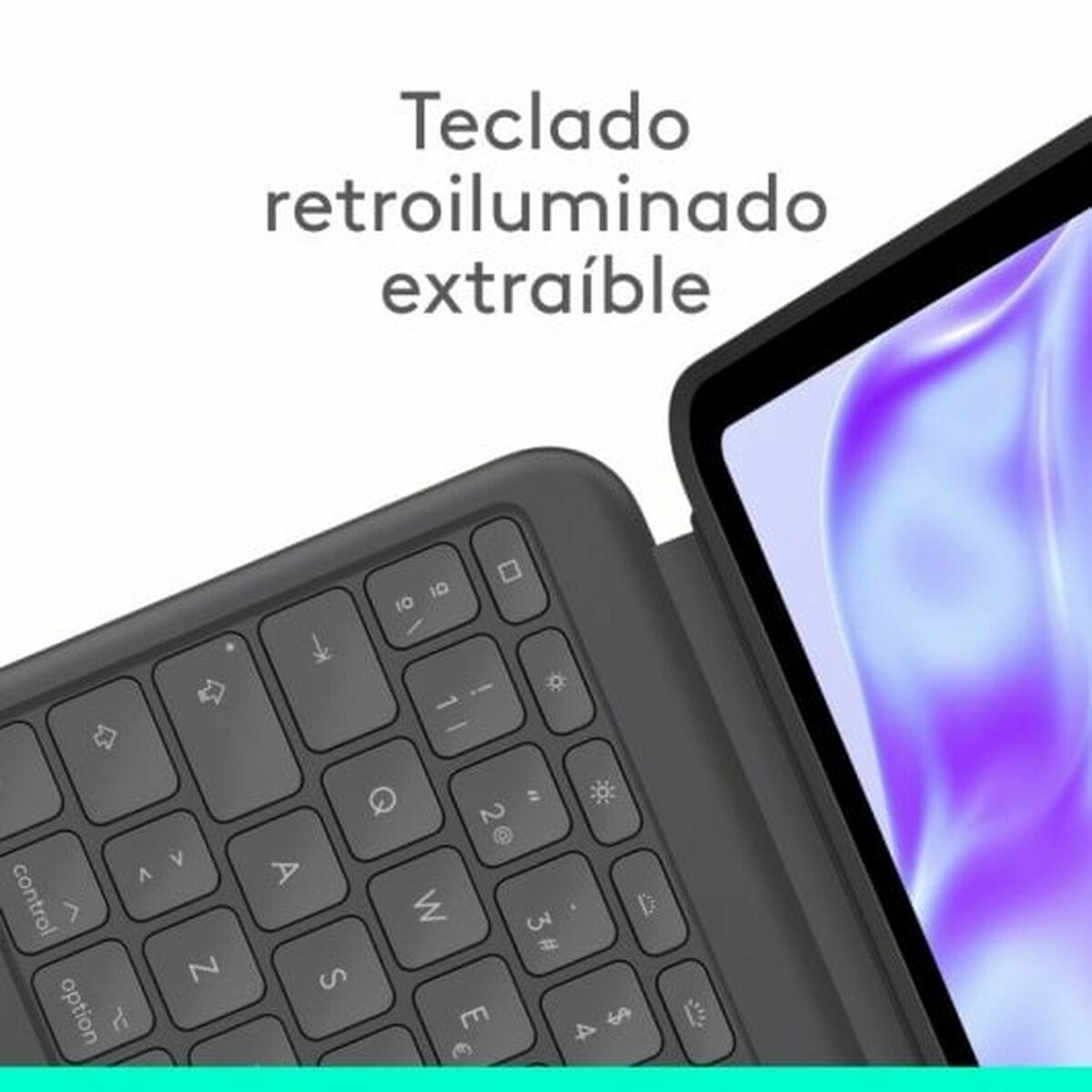 Väska till Läsplatta och Tangentbord Logitech 920-012667 Grafit QWERTY - 3