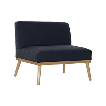 Fåtölj DKD Home Decor Blå Marinblå Furu 80 x 66 x 72 cm
