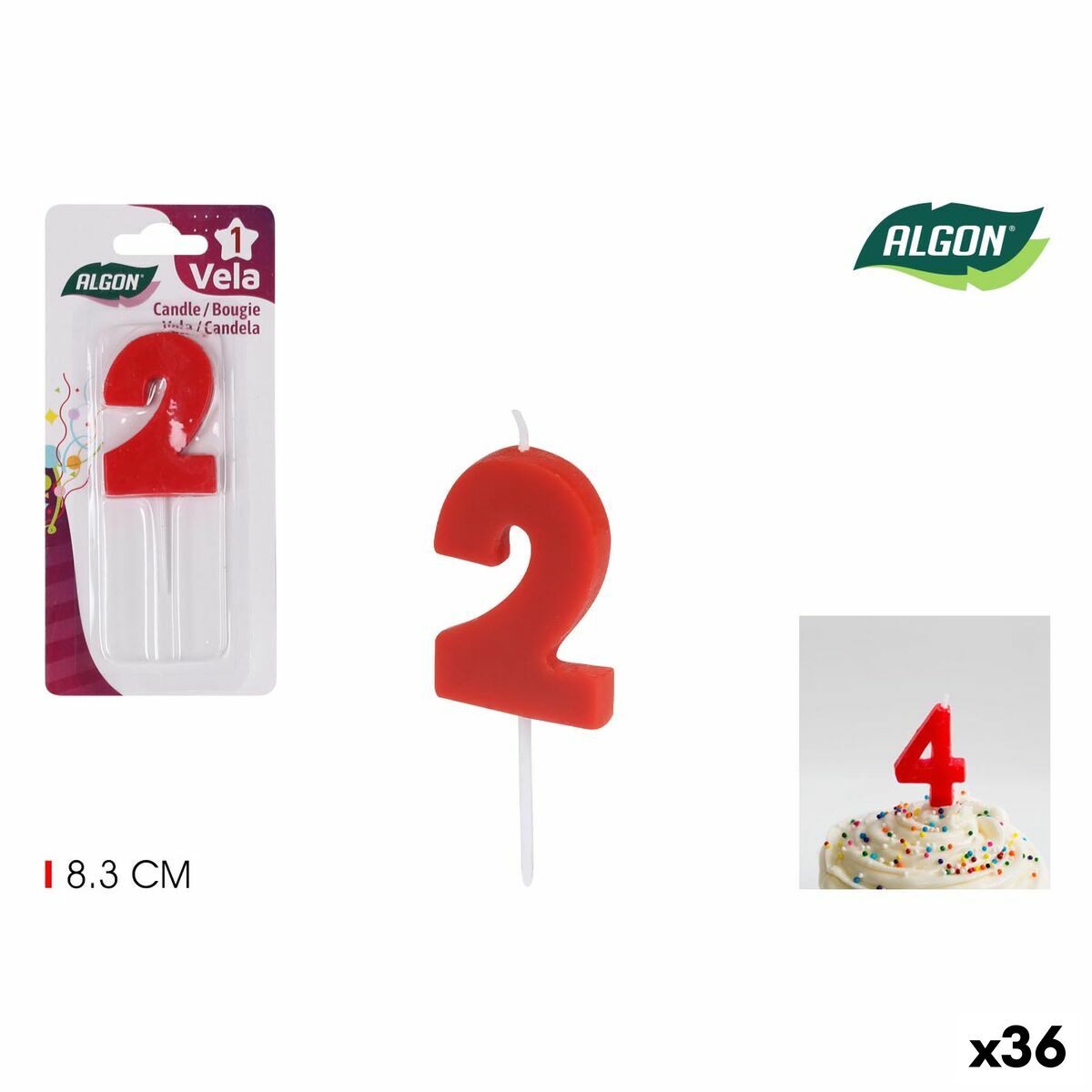 Set med levande ljus Algon (36 antal) - 9
