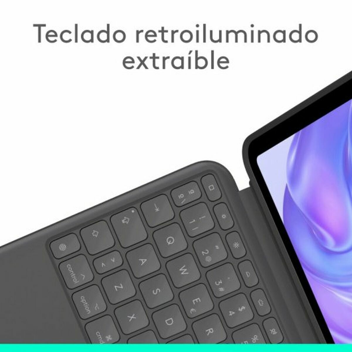 Väska till Läsplatta och Tangentbord Logitech 920-012772 Grafit QWERTY - 3