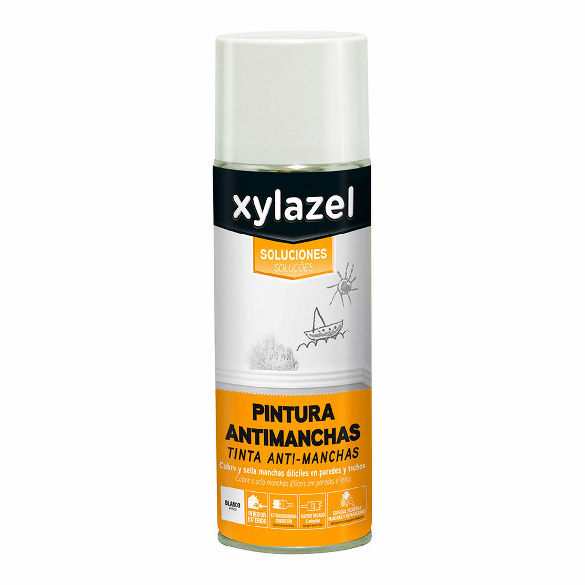 Sprejfärg Xylazel 5396500 Anti-fläckar Vit 500 ml