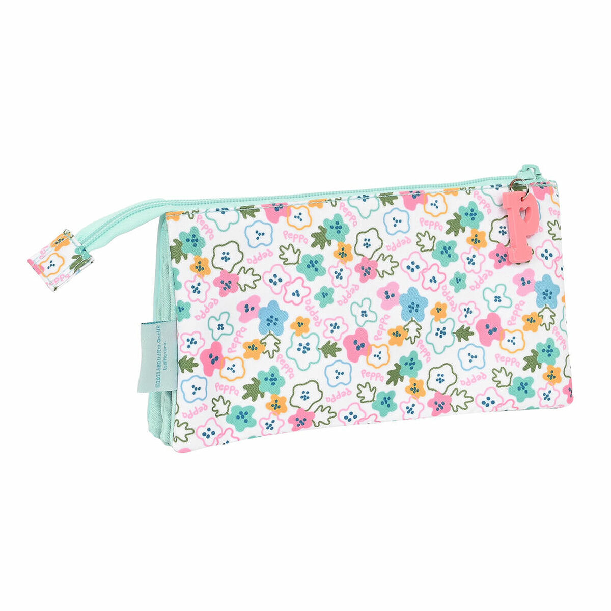 Tredubbel Carry-all Peppa Pig Cosy corner Ljusblå (22 x 12 x 3 cm) - 5