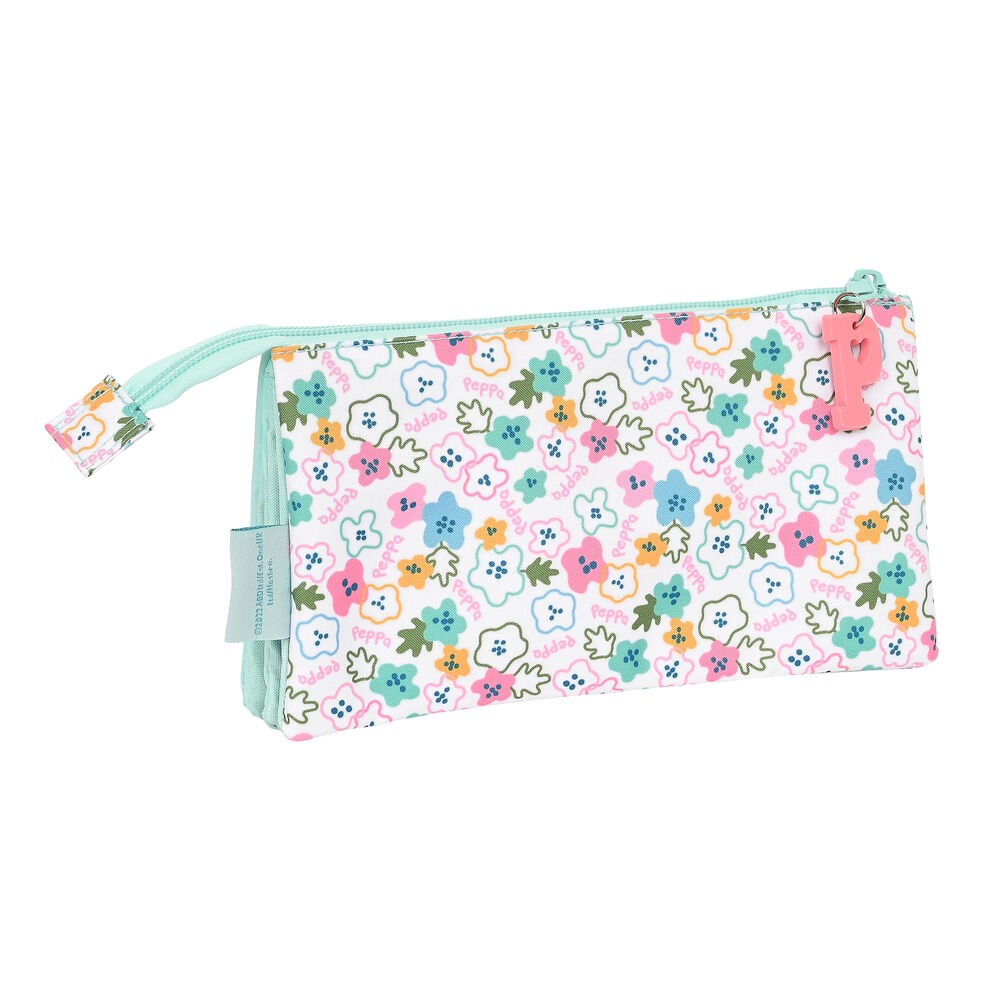 Tredubbel Carry-all Peppa Pig Cosy corner Ljusblå (22 x 12 x 3 cm) - 2