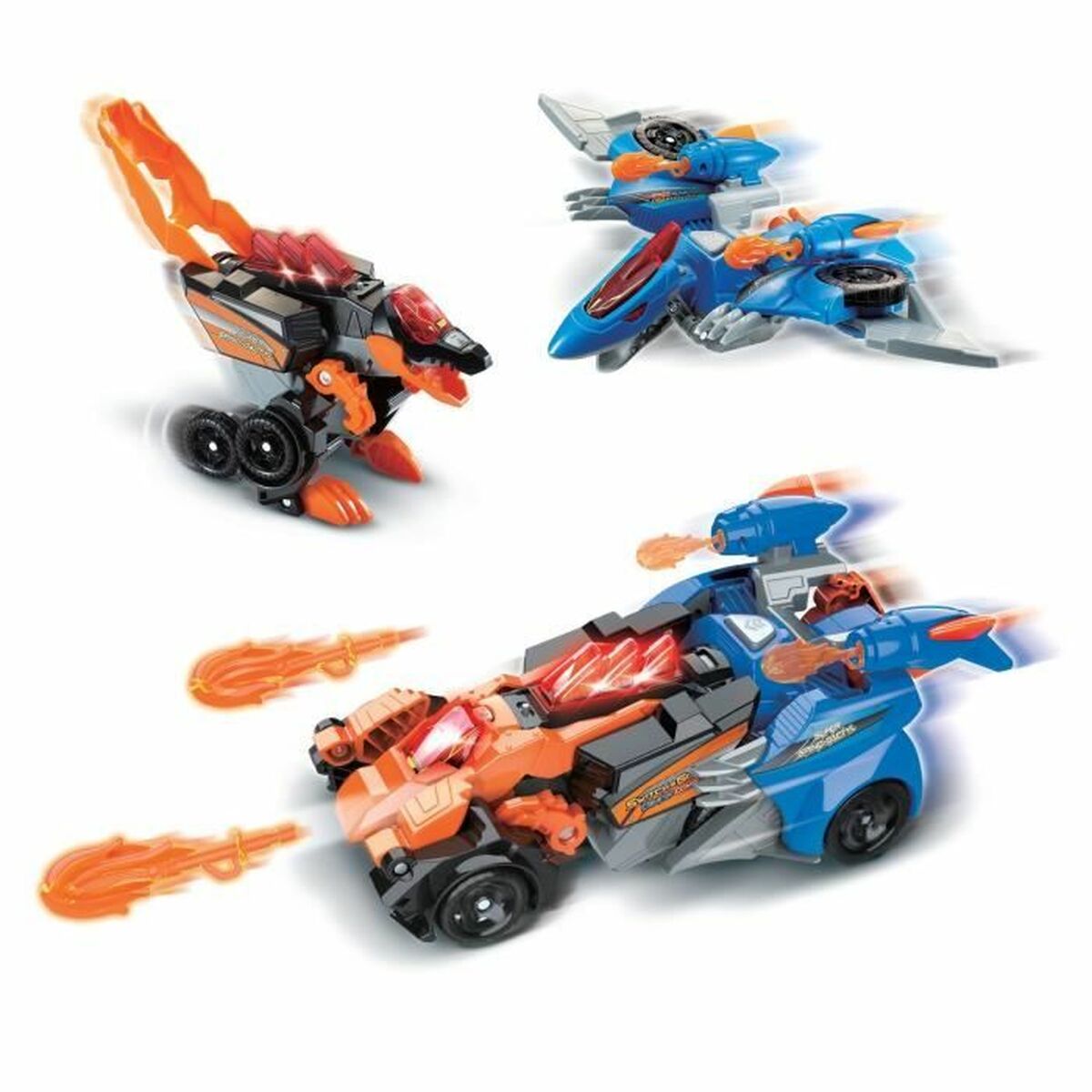 Omvandlingsbar superrobot Vtech Switch & Go Dinos Combo: SUPER SPINO-DACTYL 2 IN 1 Dinosaurie - 6