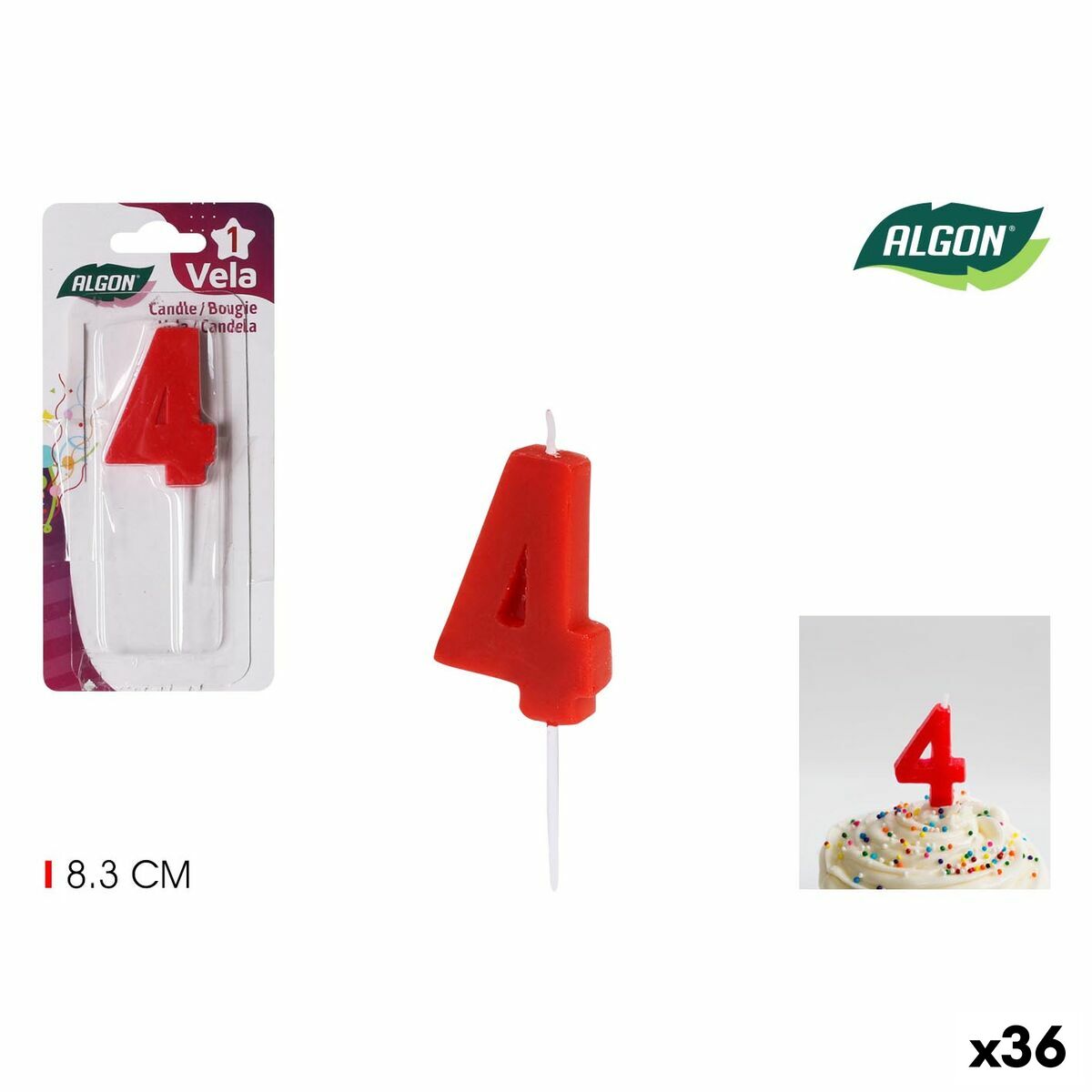 Set med levande ljus Algon (36 antal) - 5