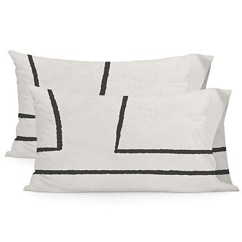 Örngott HappyFriday Blanc Serenity Multicolour 50 x 75 cm (2 antal)