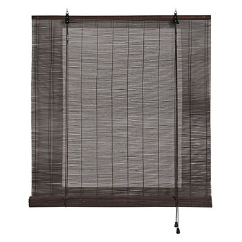Rullpersienner Stor Planet Ocre Mörkbrun Wengue Bambu 90 x 175 cm