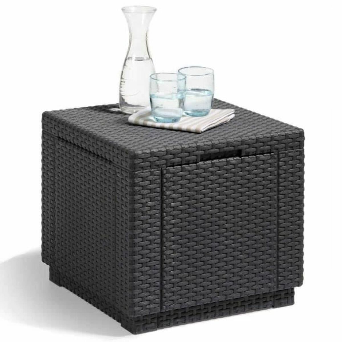 Sidobord Allibert by KETER Svart polypropen (42 x 42 x 39 cm) - 6