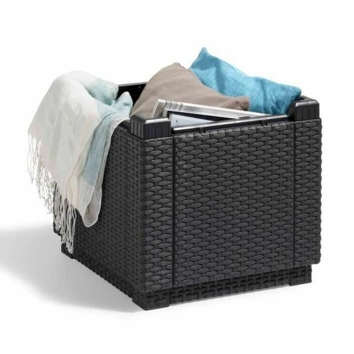 Sidobord Allibert by KETER Svart polypropen (42 x 42 x 39 cm) - 7