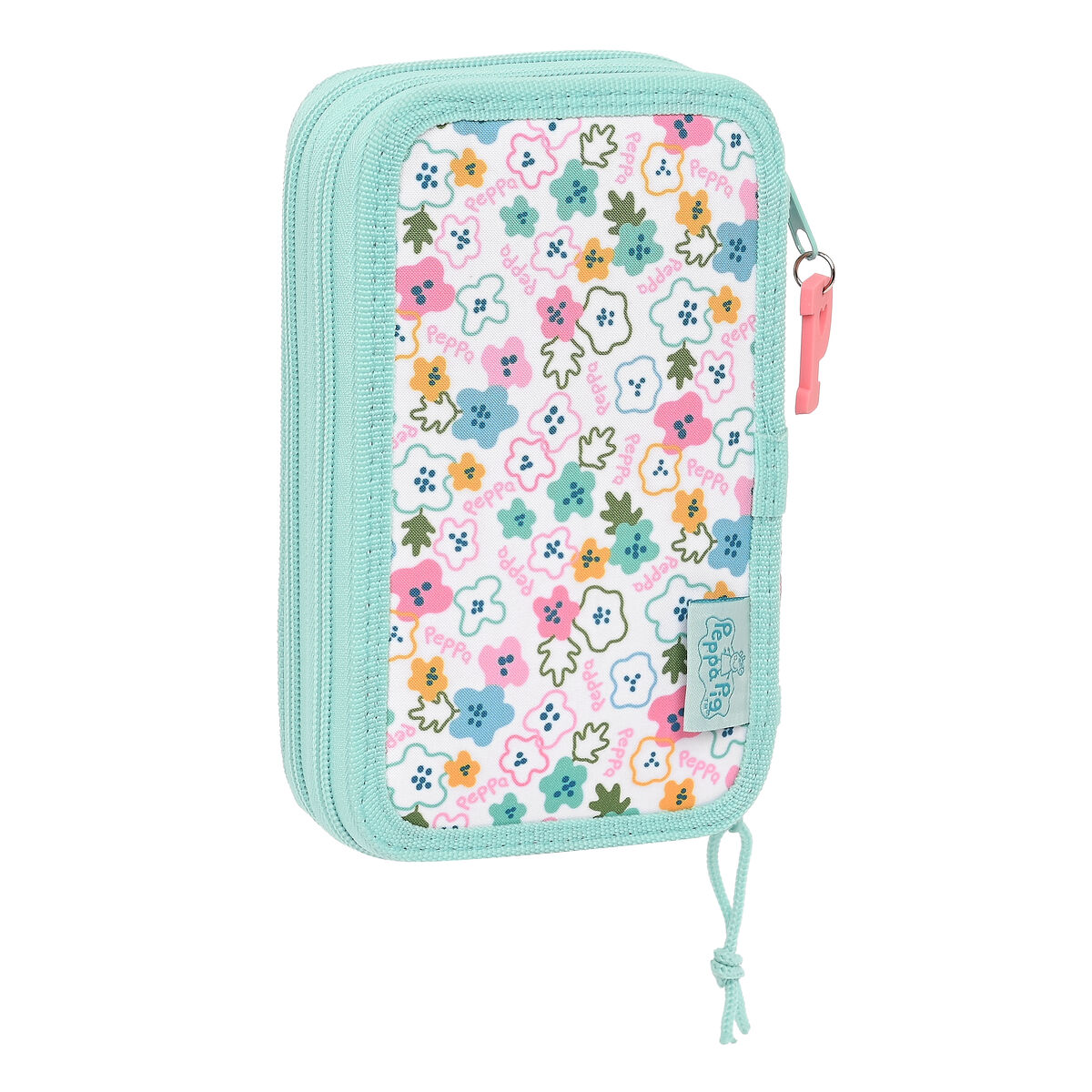 Dubbelt pennfodral Peppa Pig Cosy corner Blå (28 Delar) - 13