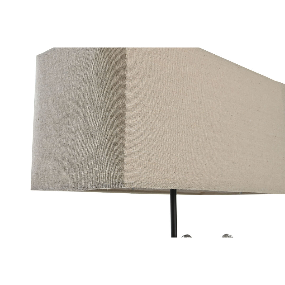 Bordslampa DKD Home Decor 36 x 21,5 x 43 cm Silvrig Beige Metall Harts 220 V 50 W - 4