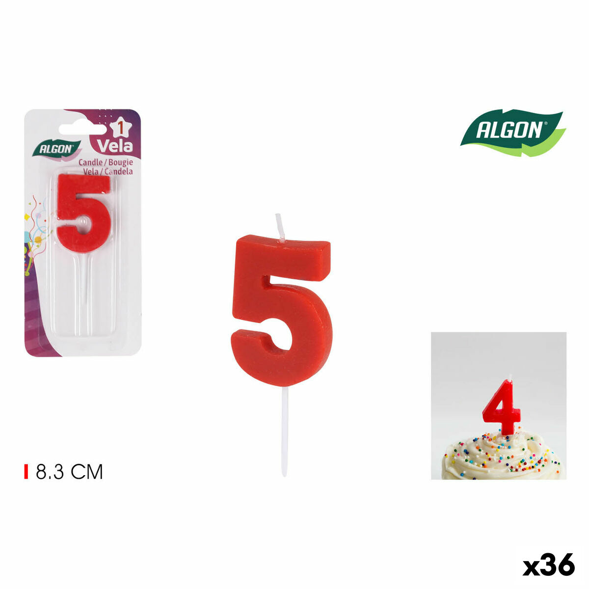 Set med levande ljus Algon (36 antal) - 9