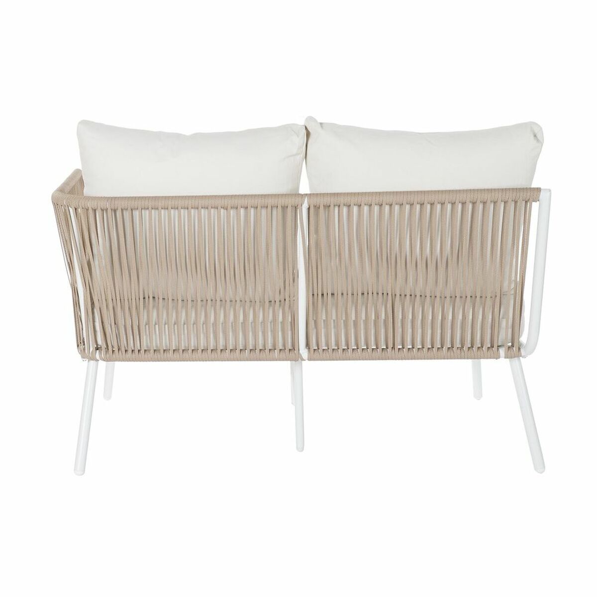 Trädgårdssoffa DKD Home Decor Beige Aluminium Snöre 196 x 75 x 68,5 cm - 8
