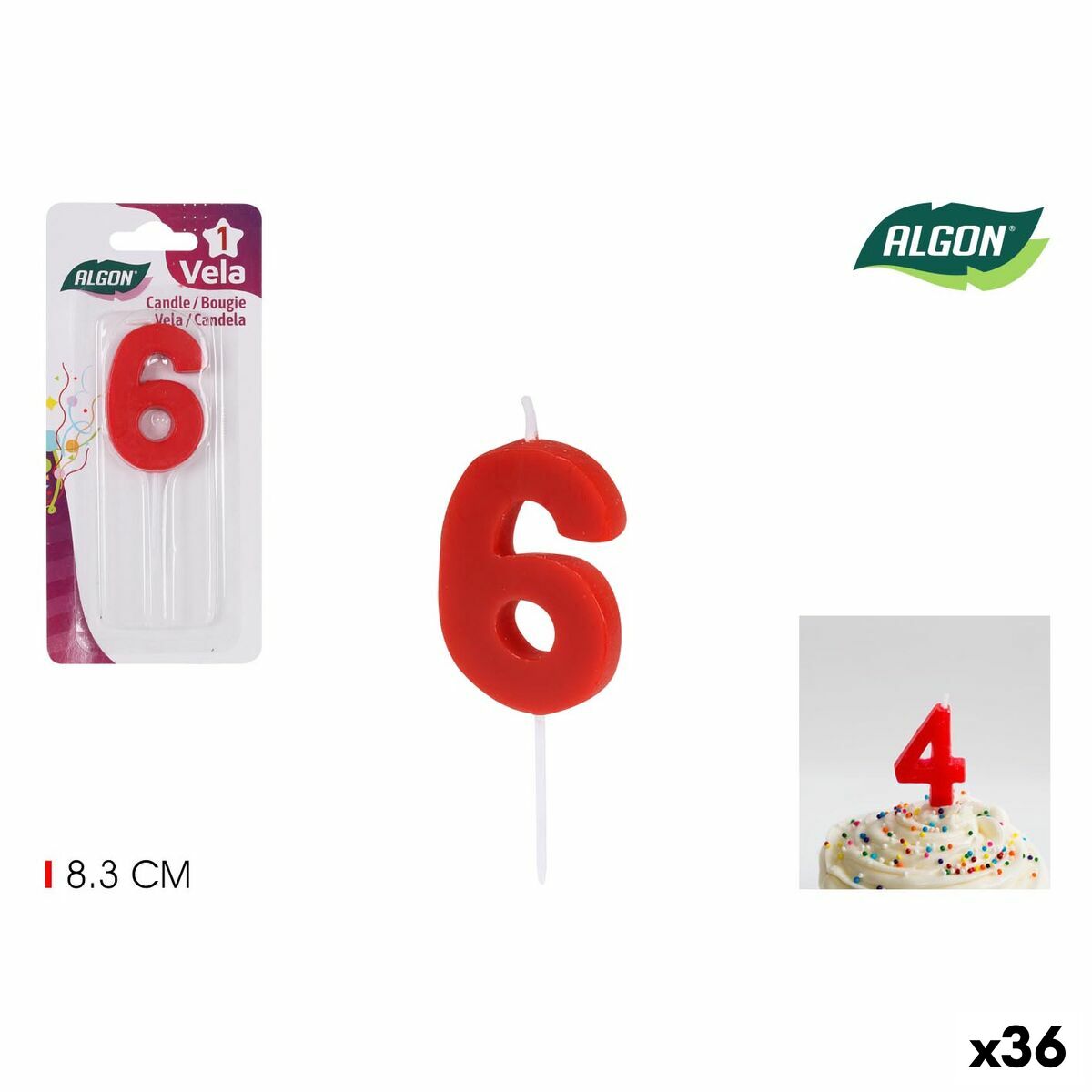 Set med levande ljus Algon (36 antal) - 9