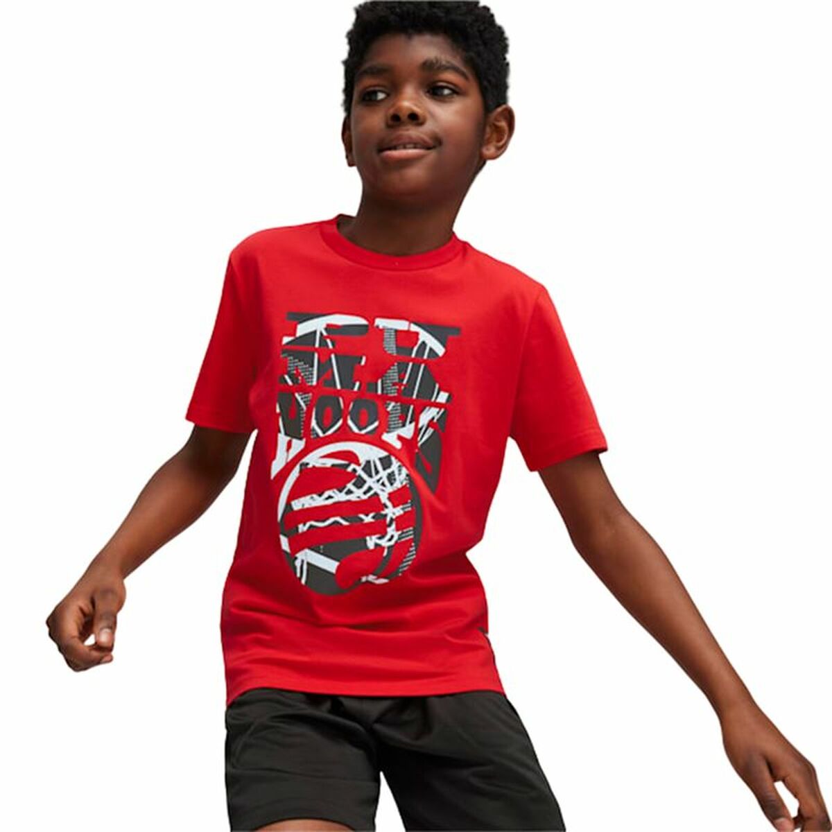 Barn T-shirt med kortärm Puma Basketball - 3