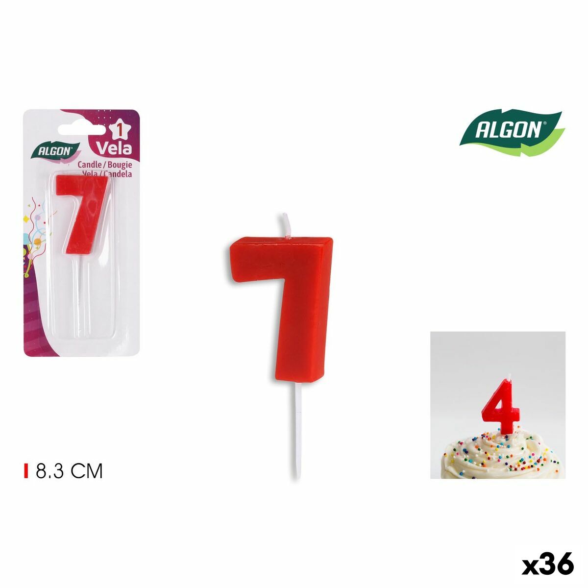 Set med levande ljus Algon (36 antal) - 5