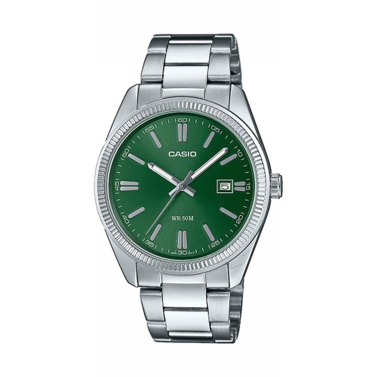Herrklocka Casio DATE - FOREST GREEN Grön Silvrig (Ø 38,5 mm)