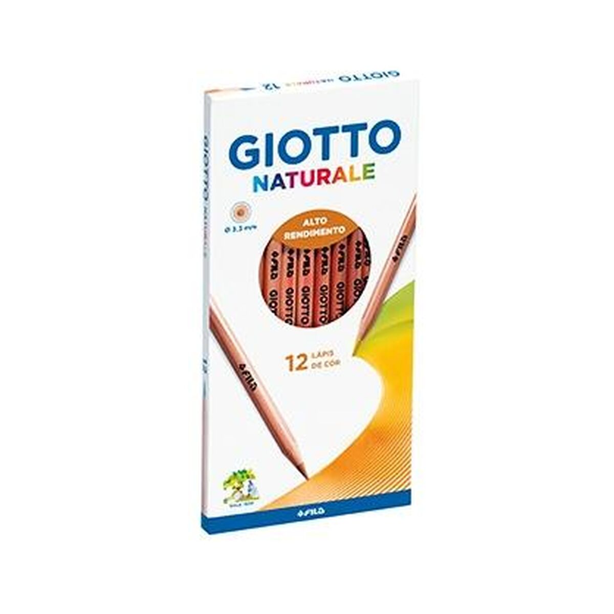 Färgpennor Giotto Multicolour 12 Delar (10 antal)