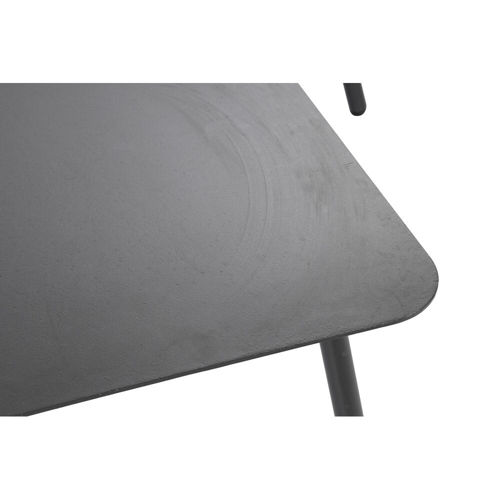 Trädgårdssoffa DKD Home Decor Svart Metall Aluminium Snöre 30 x 40 cm 192 x 163 x 86 cm - 2
