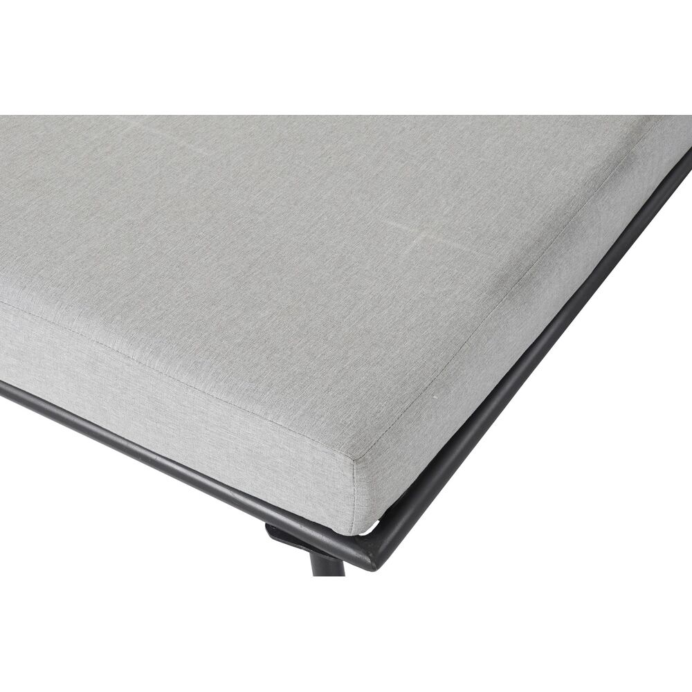 Trädgårdssoffa DKD Home Decor Svart Metall Aluminium Snöre 30 x 40 cm 192 x 163 x 86 cm - 7
