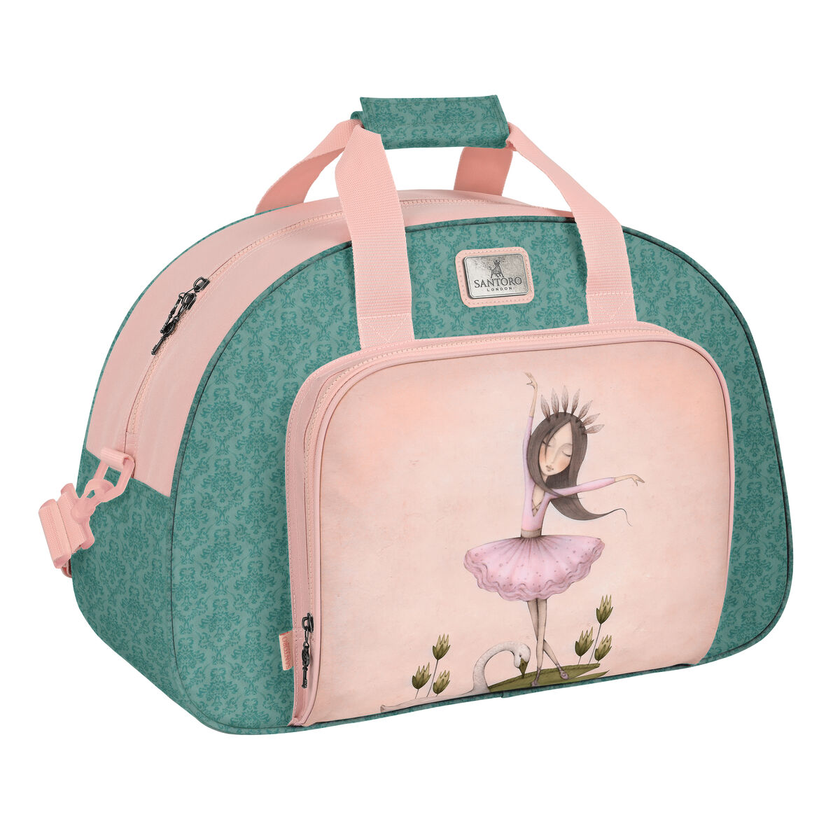 Sportväska Santoro Swan lake Grå Rosa 48 x 33 x 21 cm - 4