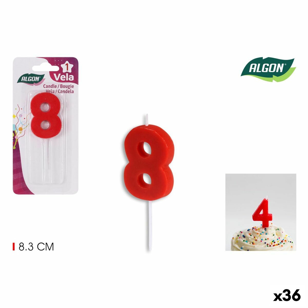 Set med levande ljus Algon (36 antal) - 9