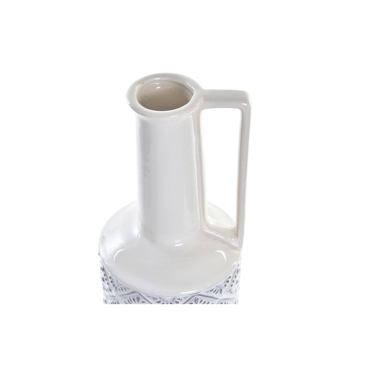 Vas DKD Home Decor 14 x 14 x 45 cm Porslin Blå Vit Medelhavs - 2
