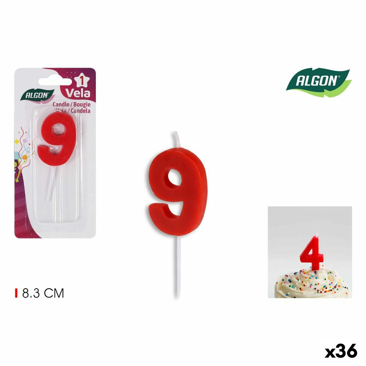 Set med levande ljus Algon (36 antal) - 5